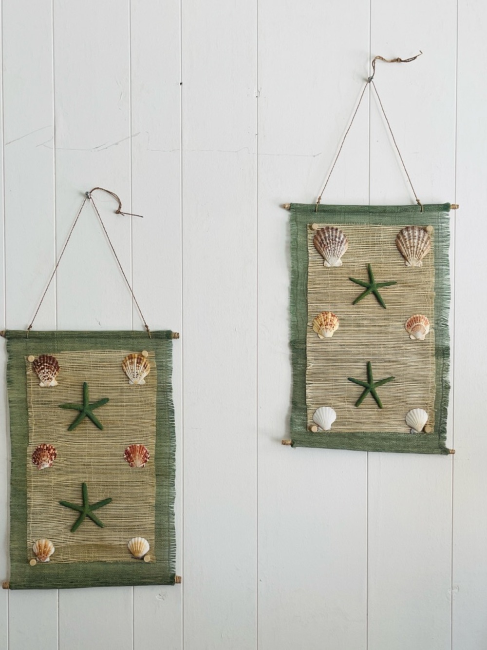 Handmade Green & Natural
Woven Coastal Wall Hanging